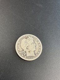 1916 D Barber Quarter