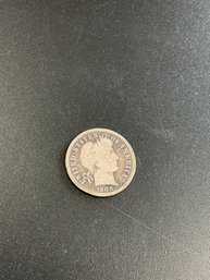 1908 D Barber Dime