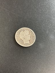 1910 D Barber Dime