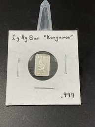 1 Gram 999 Fine Silver Bar