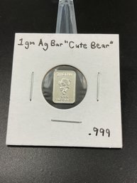 1 Gram 999 Fine Silver Bar
