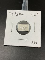 1 Gram 999 Fine Silver Bar