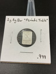 1 Gram 999 Fine Silver Bar