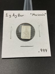 1 Gram 999 Fine Silver Bar