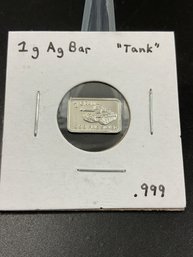 1 Gram 999 Fine Silver Bar