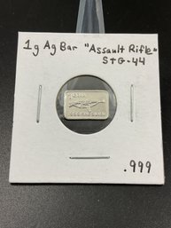 1 Gram 999 Fine Silver Bar