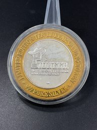 999 Fine Silver Vintage Gaming Token