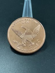 1 Ounce 999 Fine Copper Round