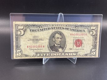 1963 $5 Red Seal
