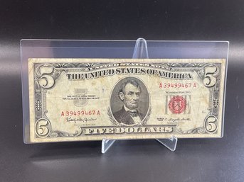 1963 $5 Red Seal