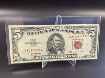 1963 $5 Red Seal
