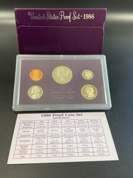 1986 U.S. Mint Proof Set