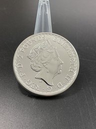 1 Ounce .999 Fine Silver Brittania