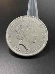 1 Ounce .999 Fine Silver Brittania