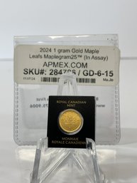 2024 1 Gram Gold Maple Leaf