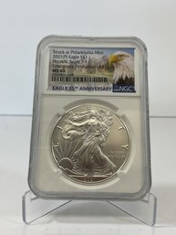 2021-P Silver Eagle Heraldic Eagle T-1 Emergency Production- ER MS69