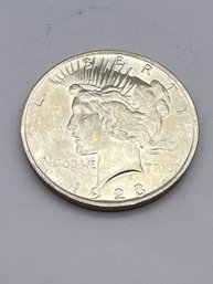 1923 Silver Peace Dollar AU/BU