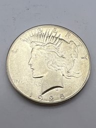 1925 Silver Peace Dollar AU/BU