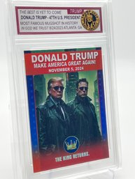 Donald Trump/Elon Musk Collectible Slabbed Card