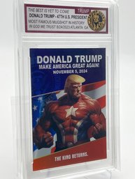 Donald Trump Collectible Slabbed Card