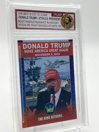 Donald Trump Collectible Slabbed Card
