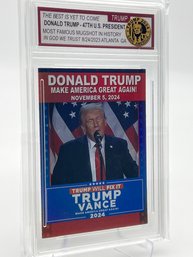 Donald Trump Collectible Slabbed Card