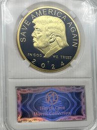 Donald Trump Collectible Slabbed Coin