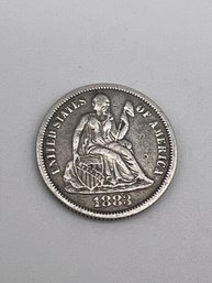 1883 Seated Liberty Silver Dime