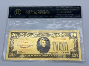 U.S. Collectible Gold Banknote