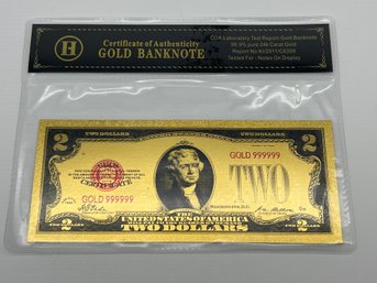 U.S. Collectible Gold Banknote