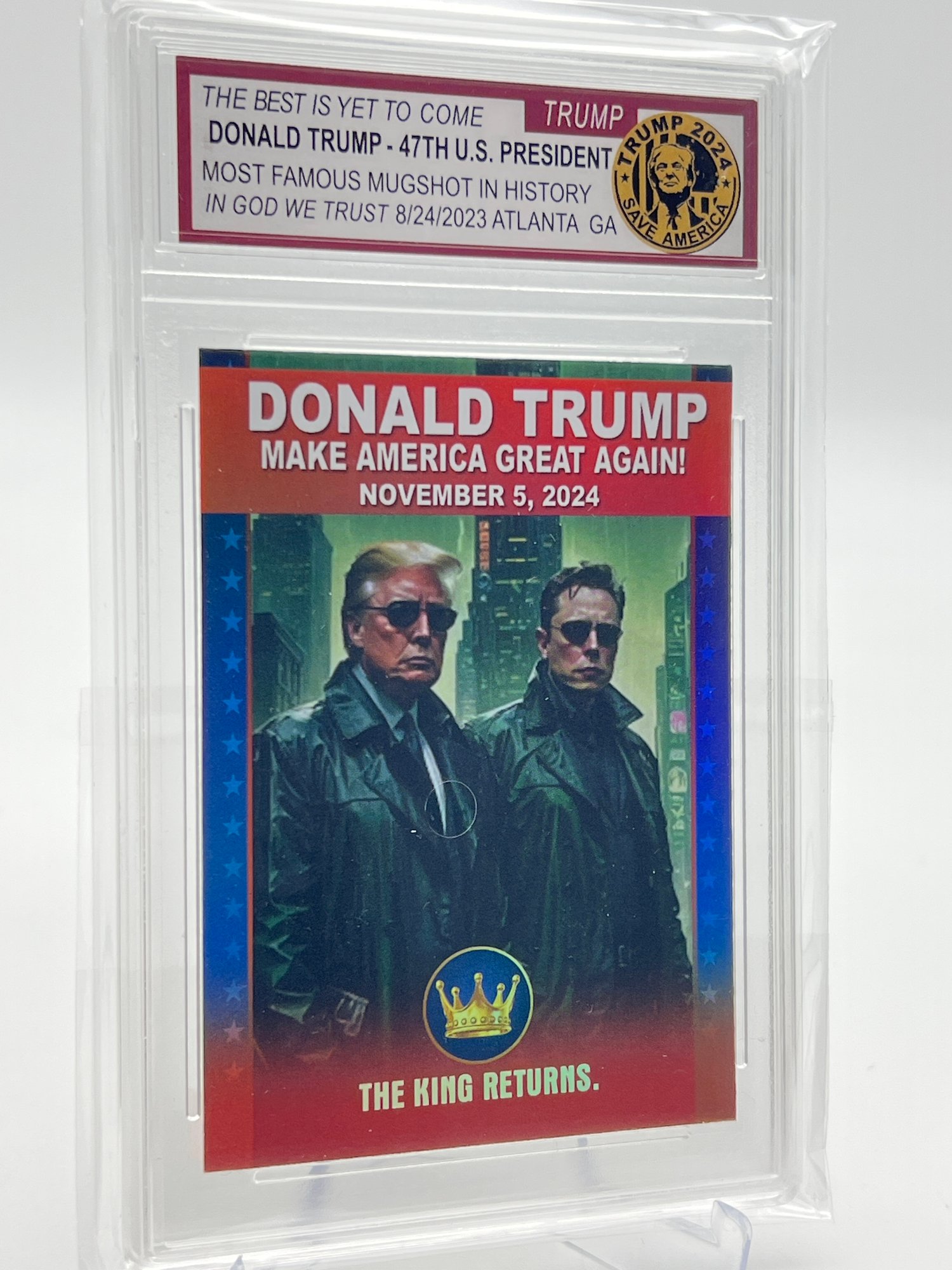 graded trump card Thick PSA Slabmags Case - Matte Purple main image 0