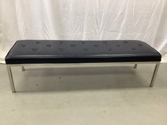 Edward Axel Roffman Navy Blue Chrome Based Bench