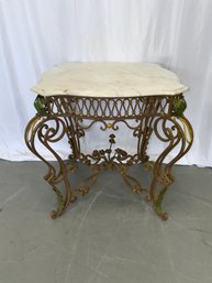 Oscar Bach Style Marble Top Center Table