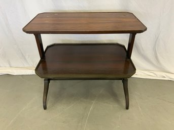 Two Tier Rosewood Charak Furniture Co. Side Table