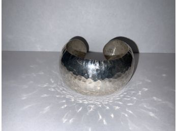 Hand Hammered Sterling Silver Cuff Bracelet