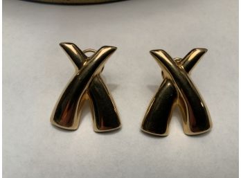 14kt X Earrings 6.6 Grams