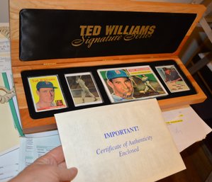 Ted Williams Collection - Autographed Card & Other Items