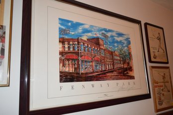 Fenway Park Framed Print Signed By Artist