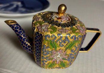 Vintage Enamel & Cloisonne Creamer In Excellent Condition