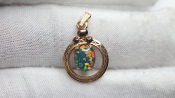 12k Gold Filled Opal Triplet Pendant