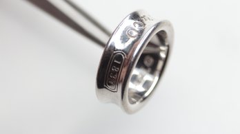 TIFFANY & CO 1837 RING PERETTI NECKLACE STERLING SILVER .925 JEWELRY CONCAVE Authentic