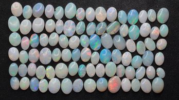 LOOSE AUSTRALIAN WHITE & CRYSTAL OPAL LOT 27.90CTW GEMSTONE NATURAL JEWELRY MAKING