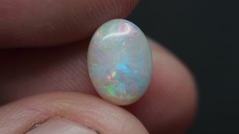 AUSTRALIAN WHITE OPAL 1.00CT 8MM X 6MM X 3MM LOOSE GEMSTONE NATURAL JEWELRY MAKING