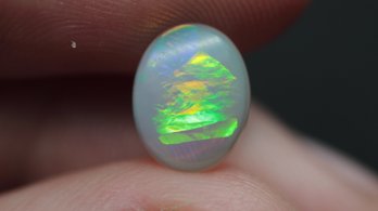 AUSTRALIAN DARK OPAL 0.94CT 9MM X 7MM X 2MM LOOSE GEMSTONE NATURAL JEWELRY MAKING