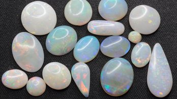 AUSTRALIAN CRYSTAL OPAL PEAR CUT 24.00CTW LOOSE GEMSTONE NATURAL JEWELRY MAKING