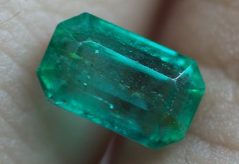 LOOSE NATURAL EMERALD 0.71CT 6MM X 4MM X 3MM JEWELRY MAKING PRECIOUS GEMSTONE EMERALDS