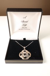 Sterling Silver Celtic Knot Pendant Necklace