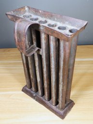Antique Steel 12-Hole Candle Mold Maker