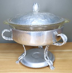 Rodney Kent Hand Wrought Hammered Aluminum Casserole Dish With Lid