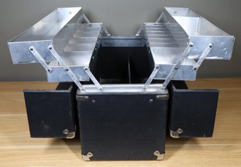 Vintage Expanding Multi-Tray Jewelers Doctors Knickerbocker Case